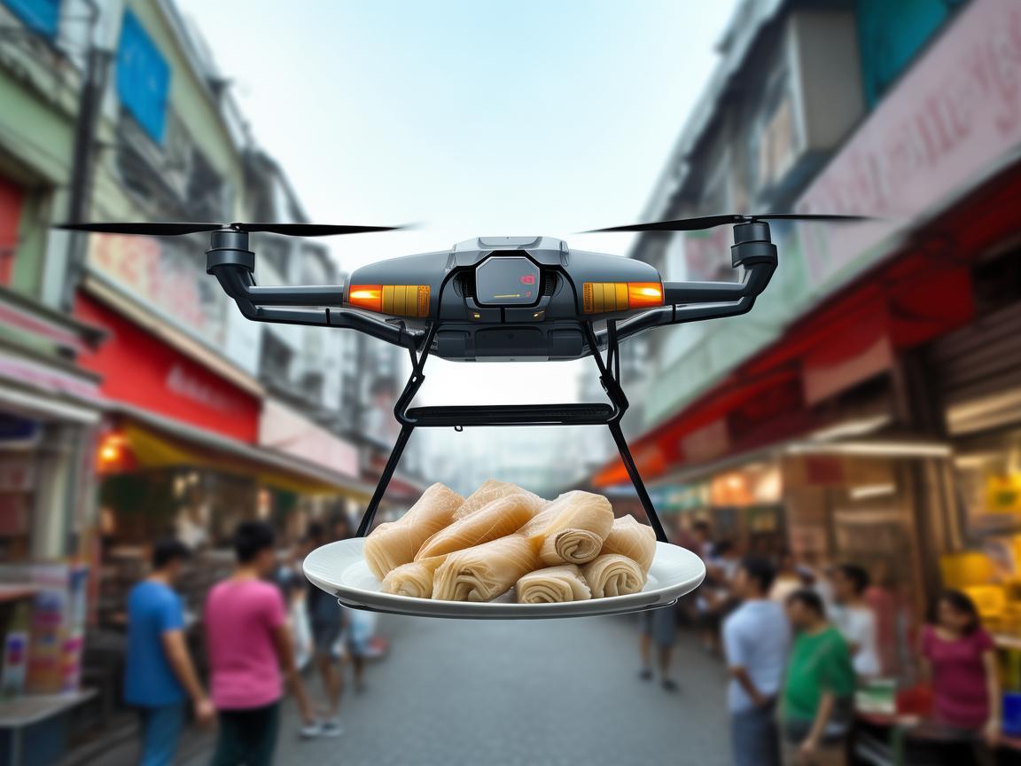 广东肠粉的空中配送，无人机在餐饮业的新兴应用？