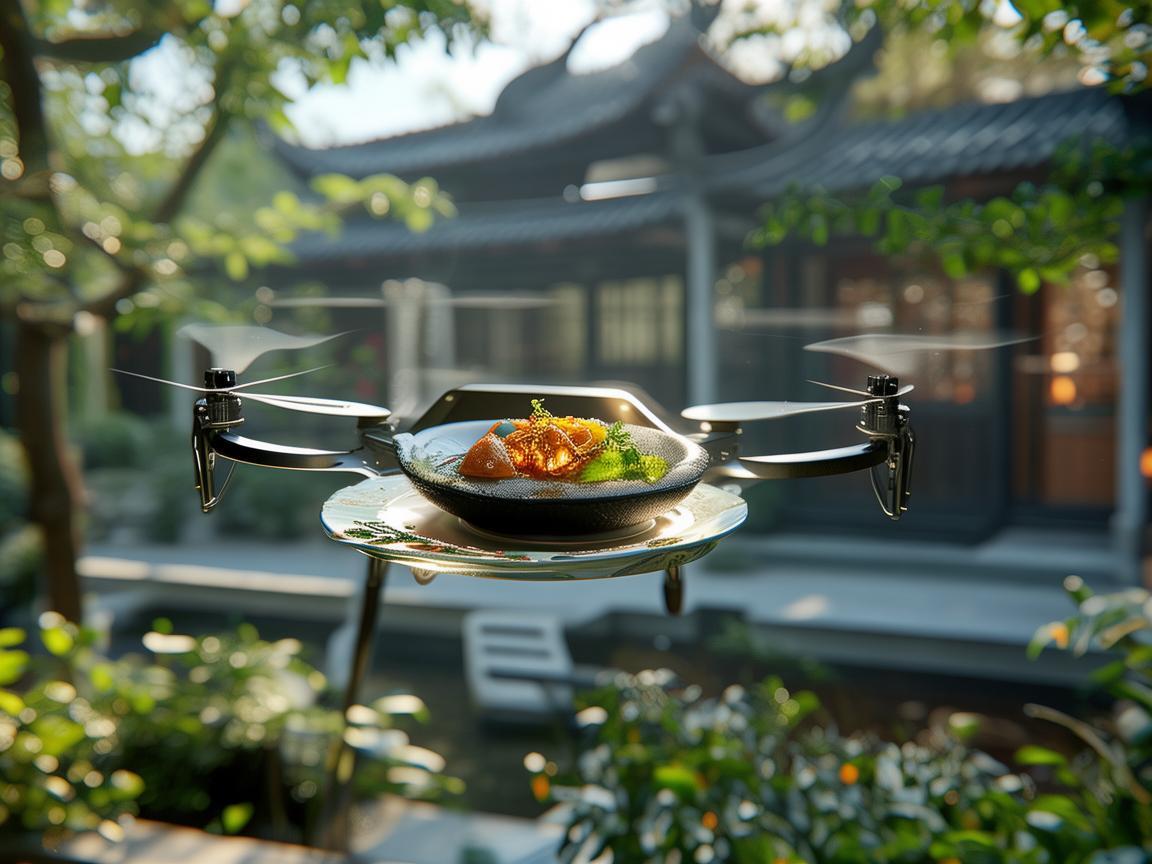 无人机在餐饮业中的精准配送，苏州松鼠桂鱼的空中美食之旅？