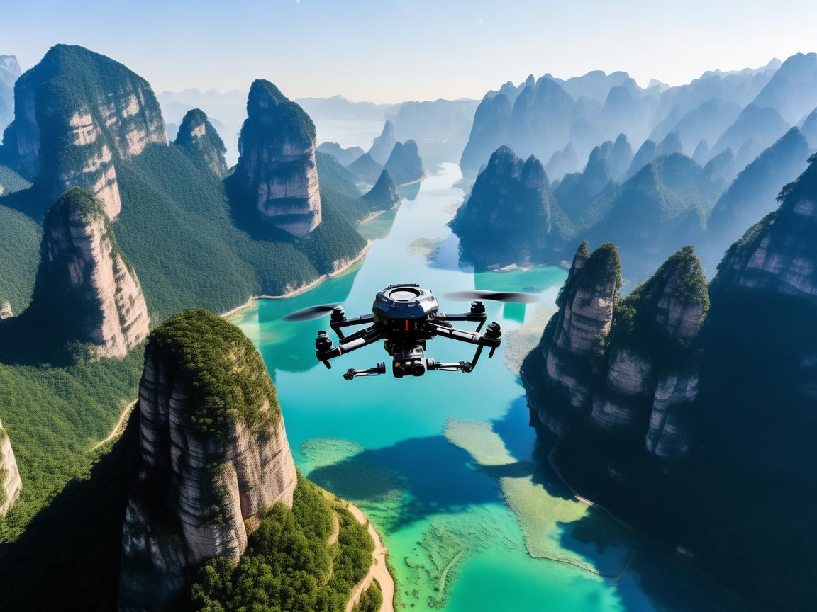 在张家界的奇峰秀水间，无人机如何精准绘制旅游地图？