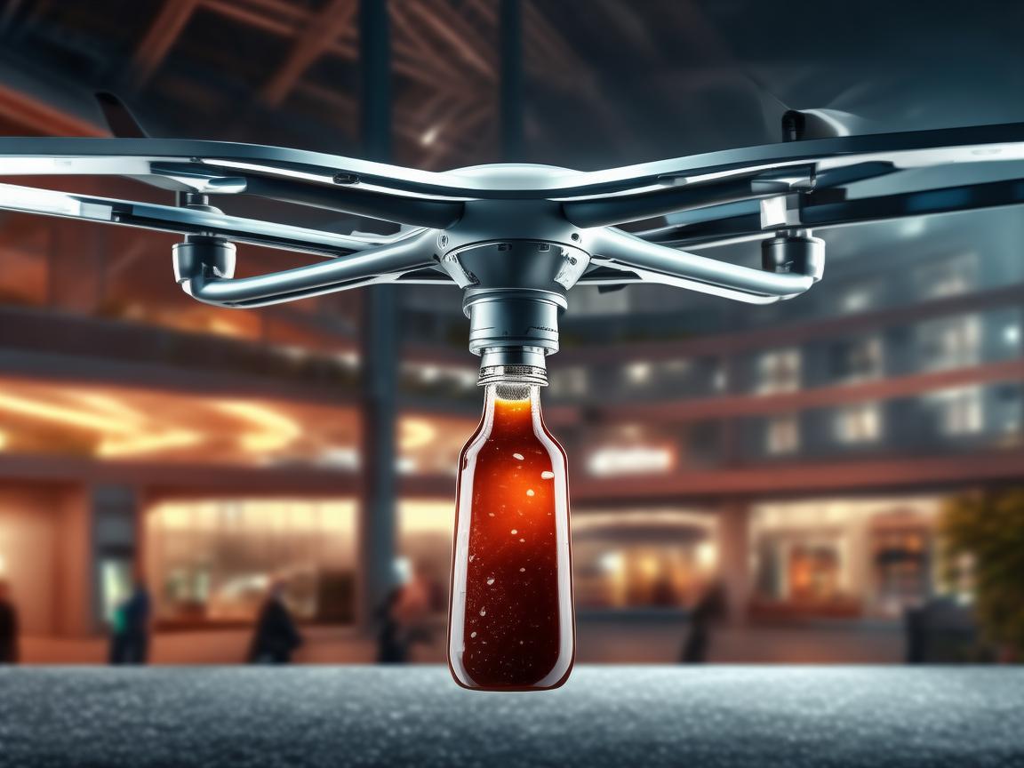 烧烤酱的空中配送，无人机在食品物流中的创新应用？