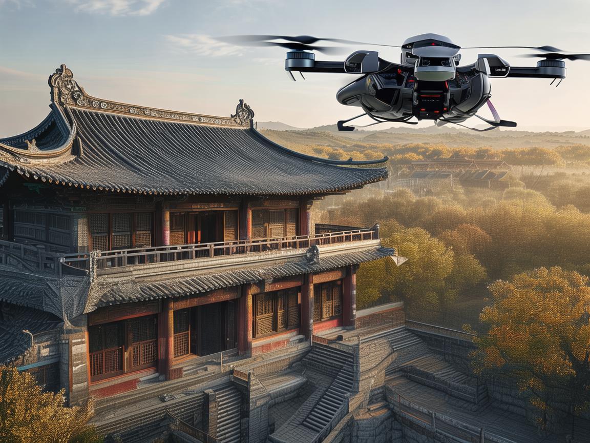 如何利用无人机技术保护寺庙大雄宝殿的古建筑？
