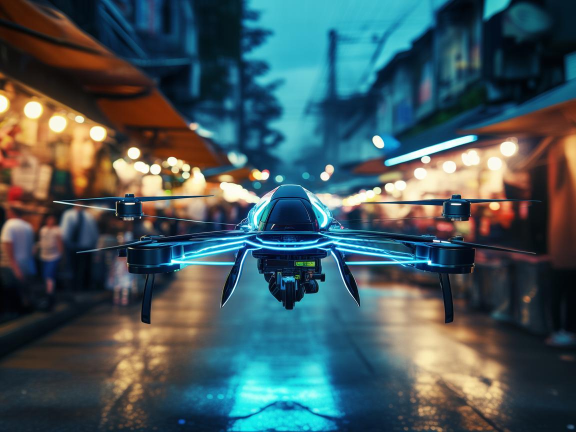 夜市游戏中的无人机，如何实现安全高效的空中导航？