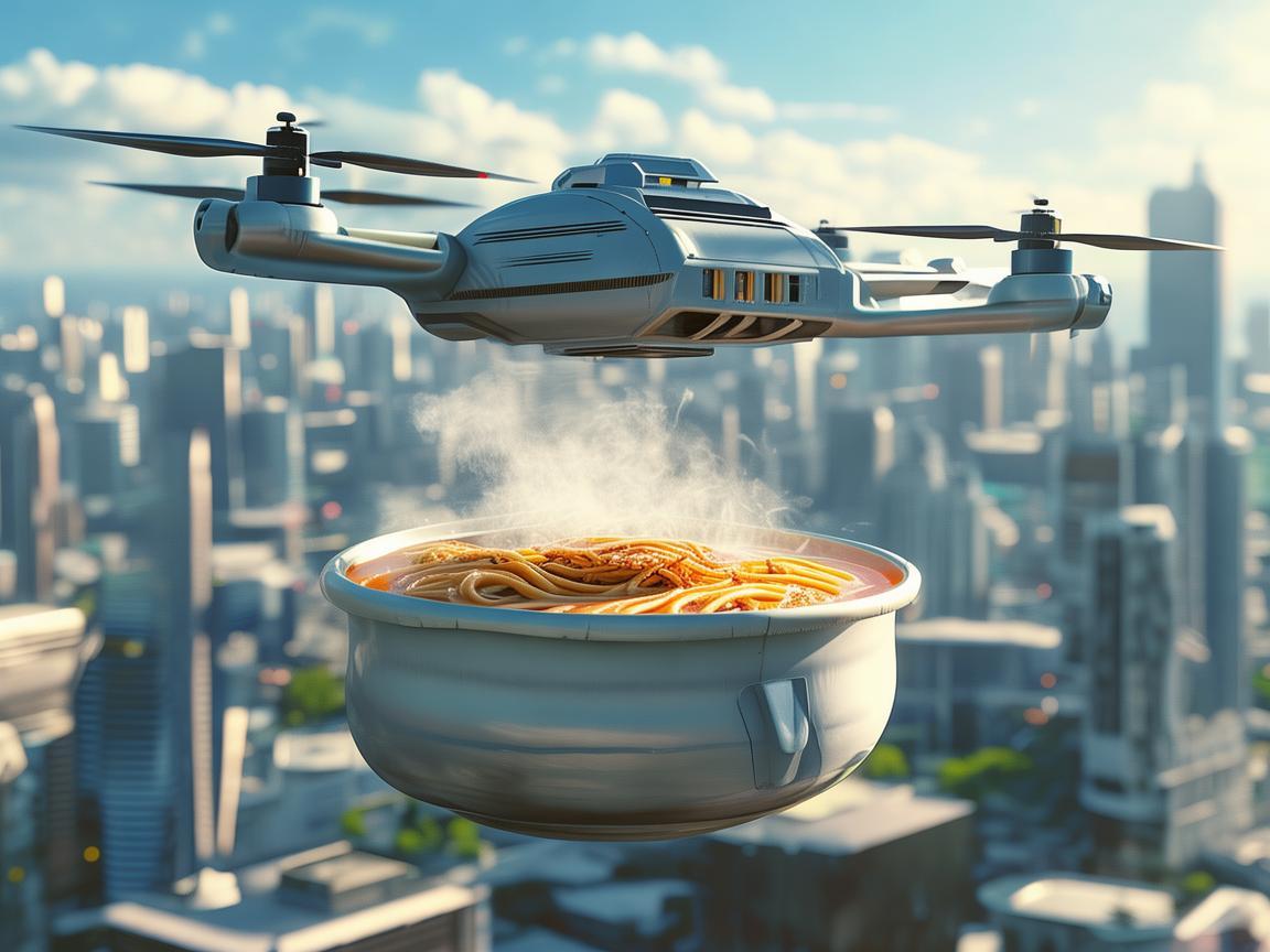 无人机送餐，拉面热腾腾的未来？