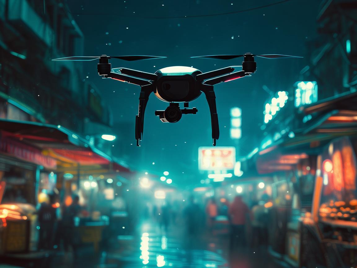 夜市摊的空中守护者，无人机在夜间食品安全监控中的挑战与应对