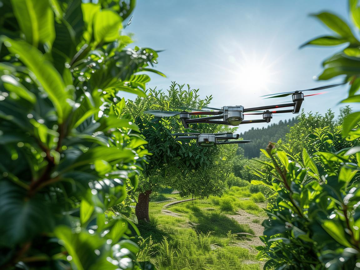 龙眼果林中的无人机，如何精准监测与授粉？