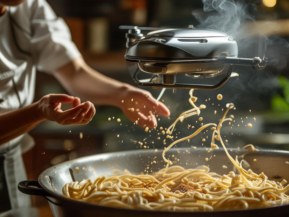 烩面制作中的空中厨师，无人机如何精准配送食材？