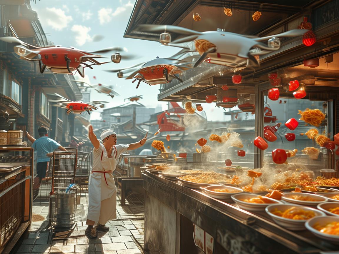 烩面馆的空中厨师，无人机送餐技术挑战何在？