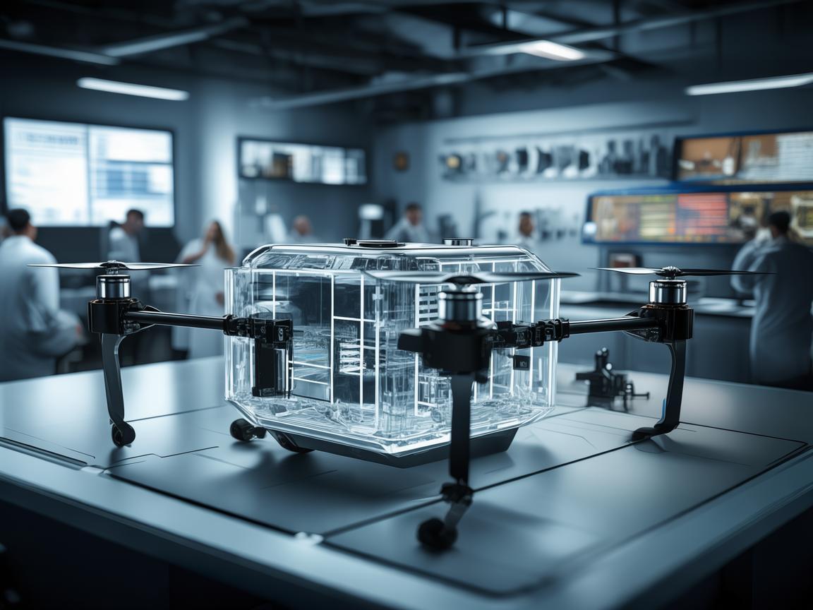 在研究所实验室中，如何确保无人机在工业应用中的安全与效率？