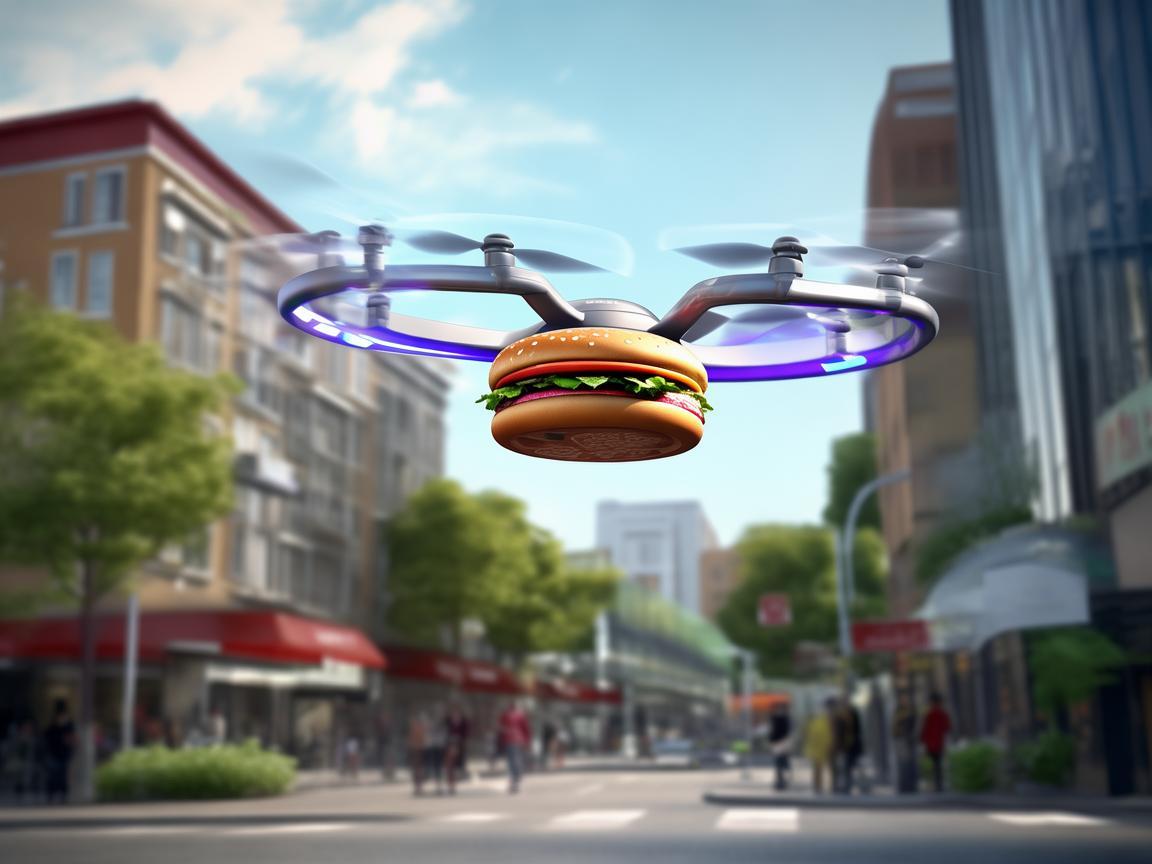 汉堡配送，无人机在餐饮业中的安全与效率挑战