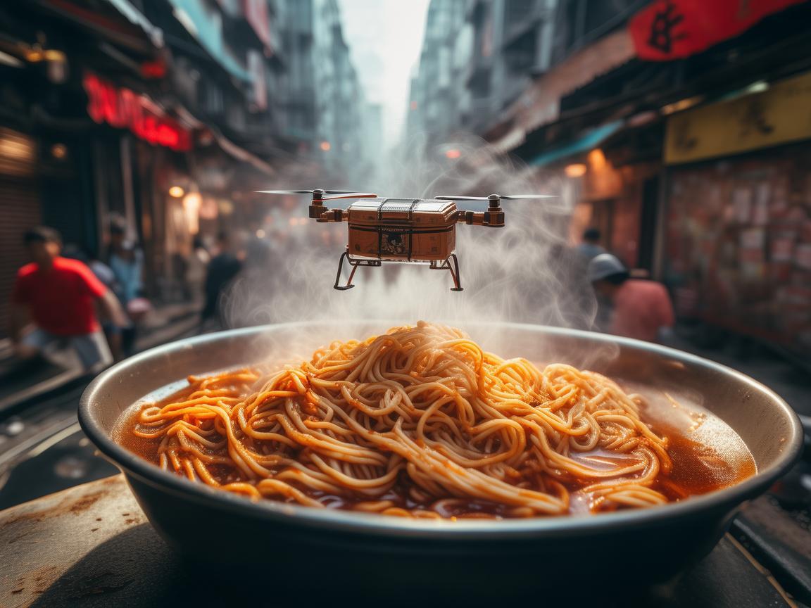 重庆小面,无人机配送的热辣挑战? 重庆小面,无人机配送的热辣挑战?