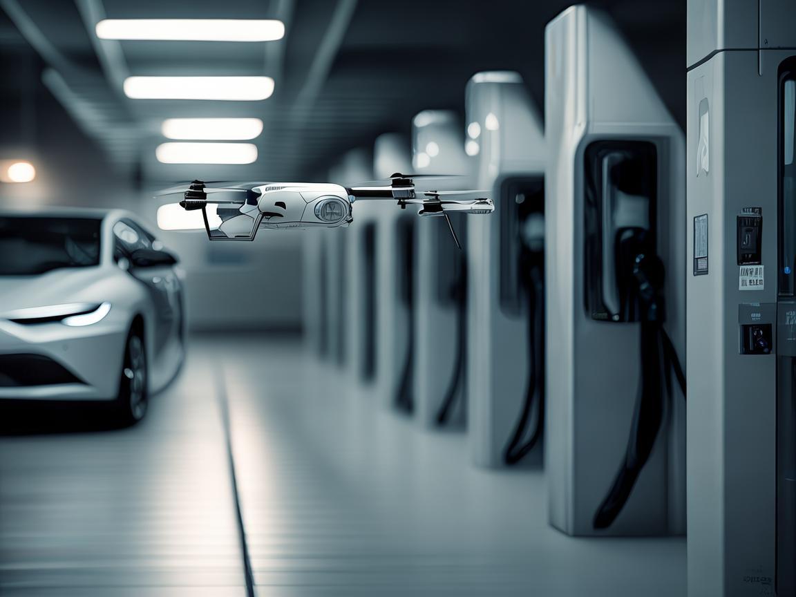 在电动汽车充电站中，无人机如何实现高效巡检与维护？