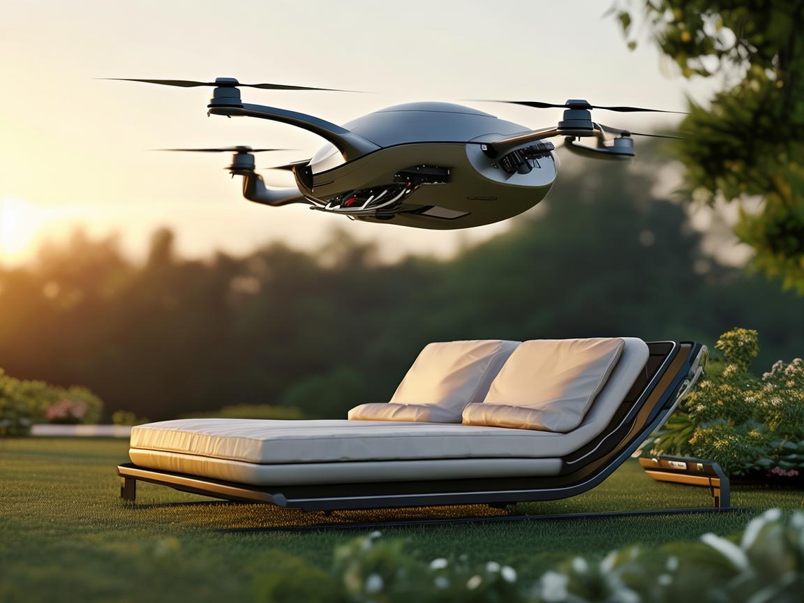 无人机在户外休闲领域,躺椅智能配送的未来?