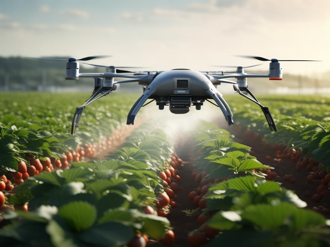 草莓种植中的无人机,如何精准施药与监测? 草莓种植中的无人机,如何精准施药与监测?