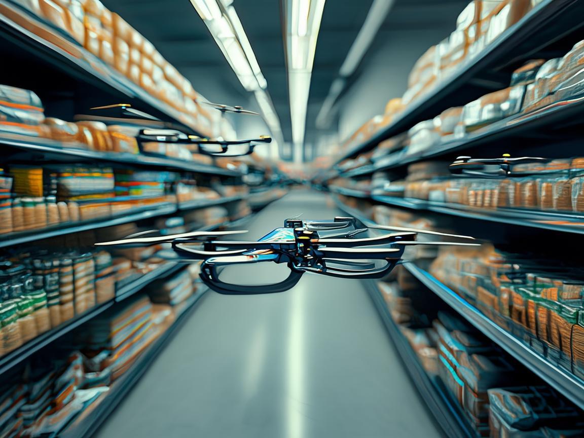无人机在超市货架管理中的盲点探索，如何实现精准高效补货？