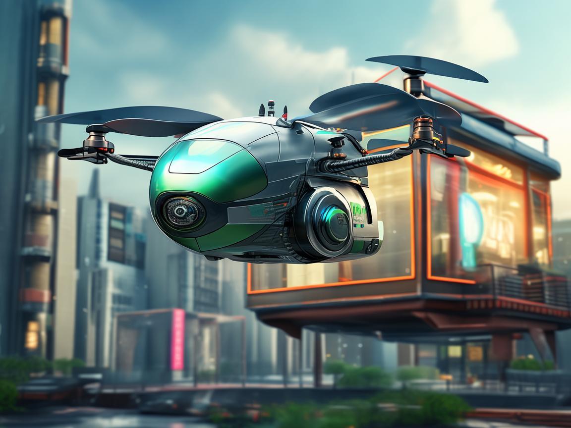 无人机送餐，未来咖啡馆的空中使者？