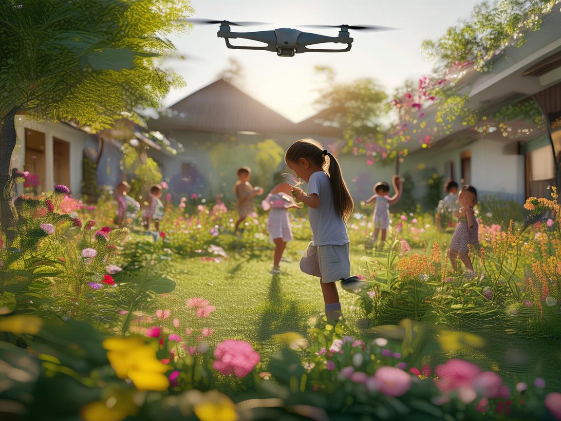 如何利用无人机技术为孤儿院带来安全与欢乐的双重提升？