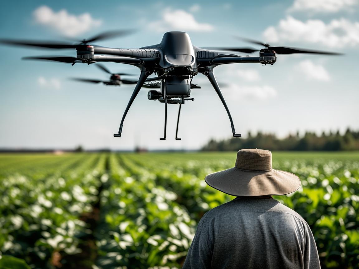遮阳帽在无人机农业监测中的实用性与挑战