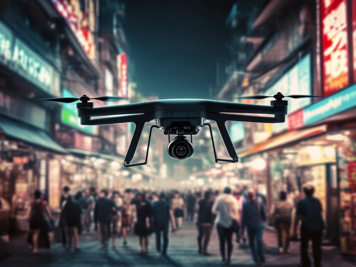 夜市游戏中的无人机，如何实现高效安全监控？