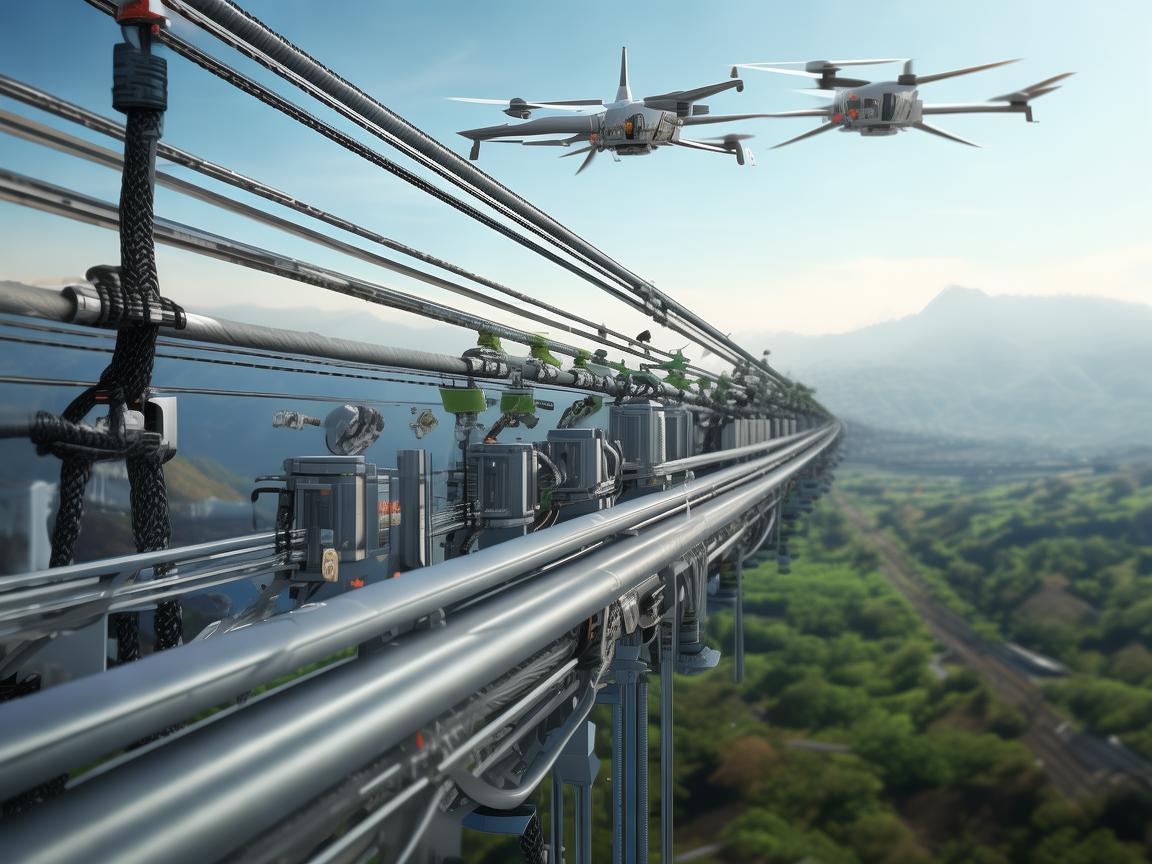 索道在无人机工业应用中的安全与效率平衡，如何实现？