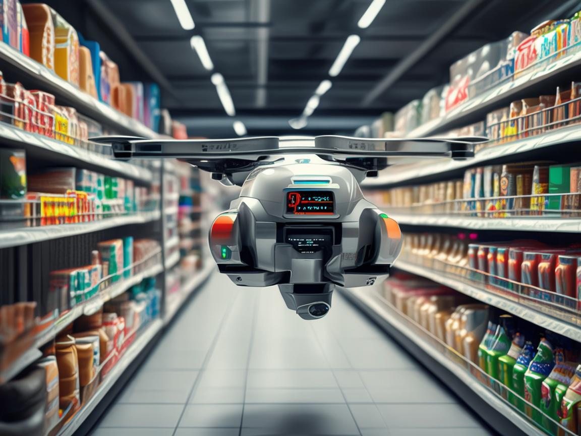 超市货架上的无人机，如何实现高效补货？