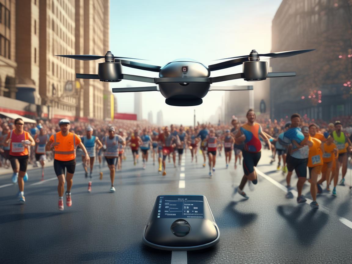 无人机在马拉松赛事中的安全监控，如何确保精准定位与即时通讯？
