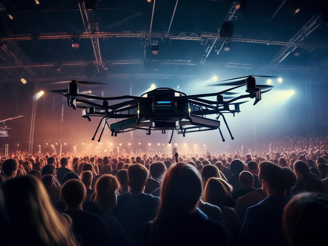 无人机在音乐会现场的智能监控应用，如何确保歌手安全与演出顺利进行？