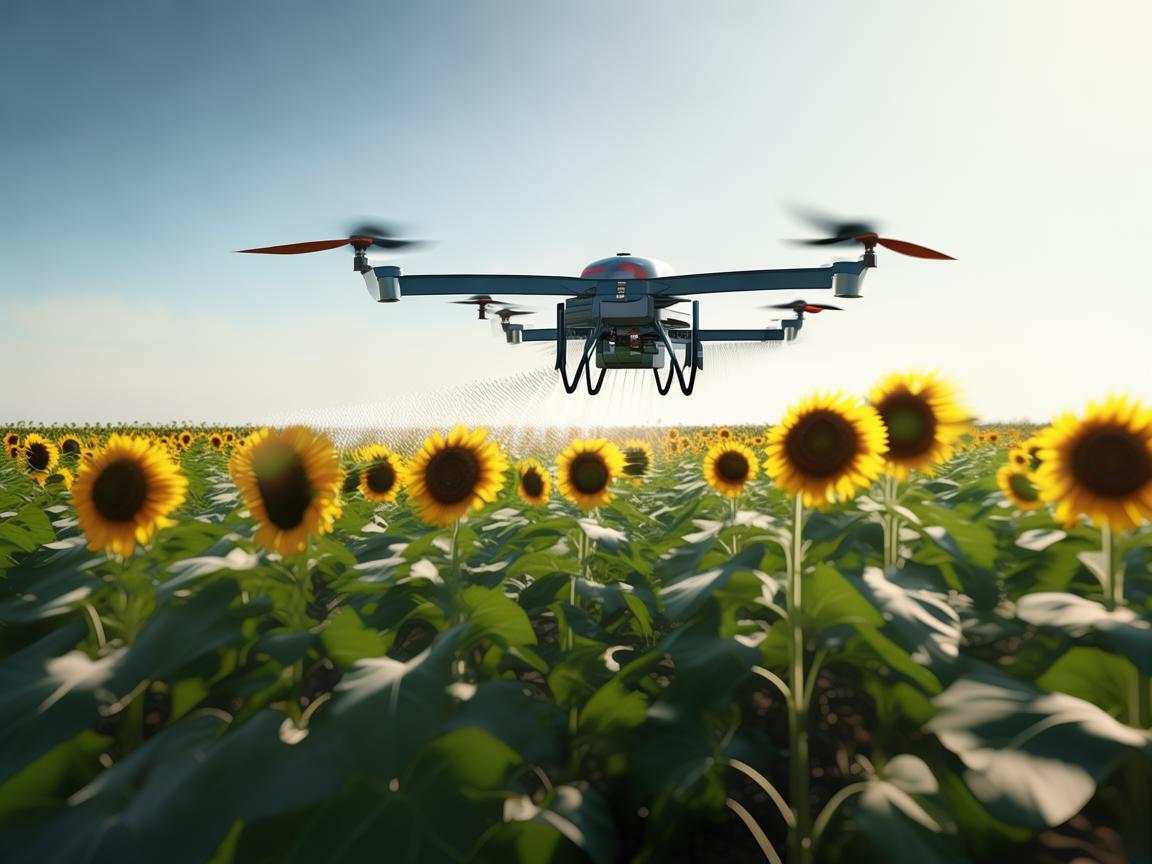 无人机在葵花籽油生产中的精准喷洒技术,如何实现高效与环保的双重提升?