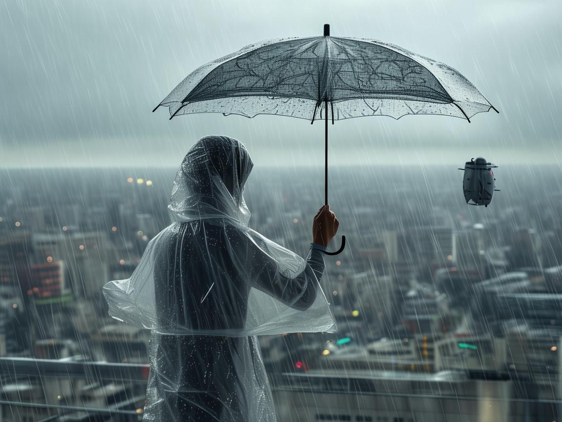 雨伞的空中守护者，无人机在物流配送中的防水挑战