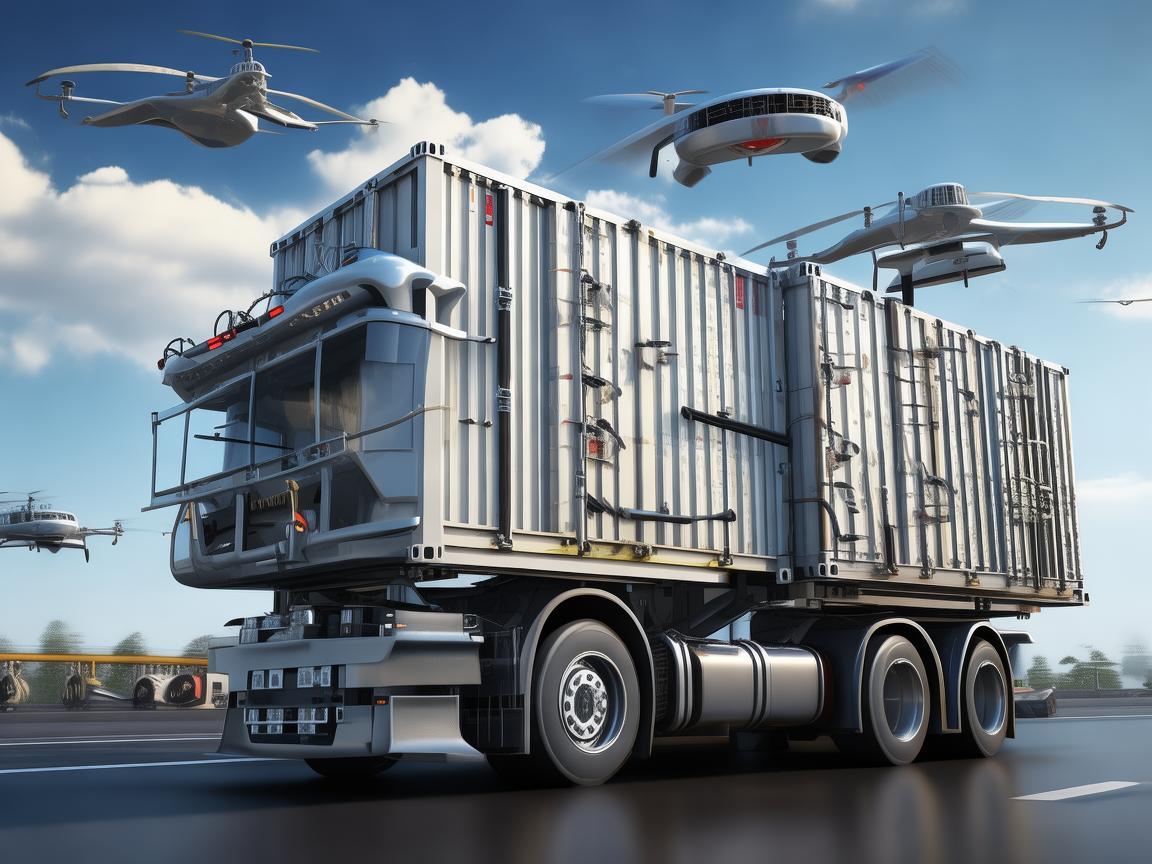 集装箱半挂车在无人机物流运输中的安全固定方案，如何确保稳定与高效？