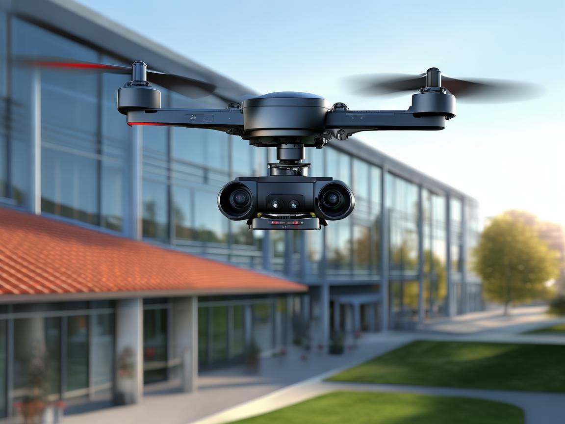 如何利用无人机技术为中学教学楼提供安全监测新视角？