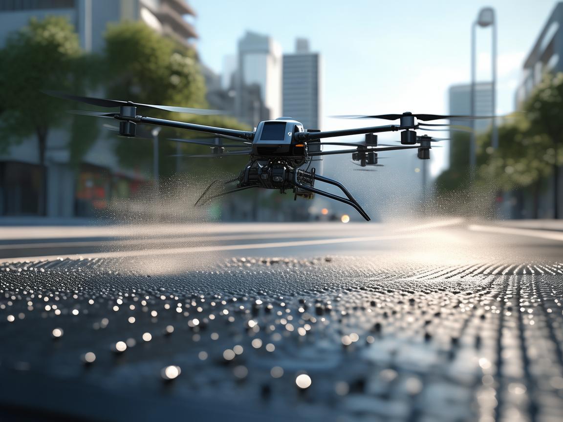 海绵城市建设中，无人机如何精准投放吸水材料？