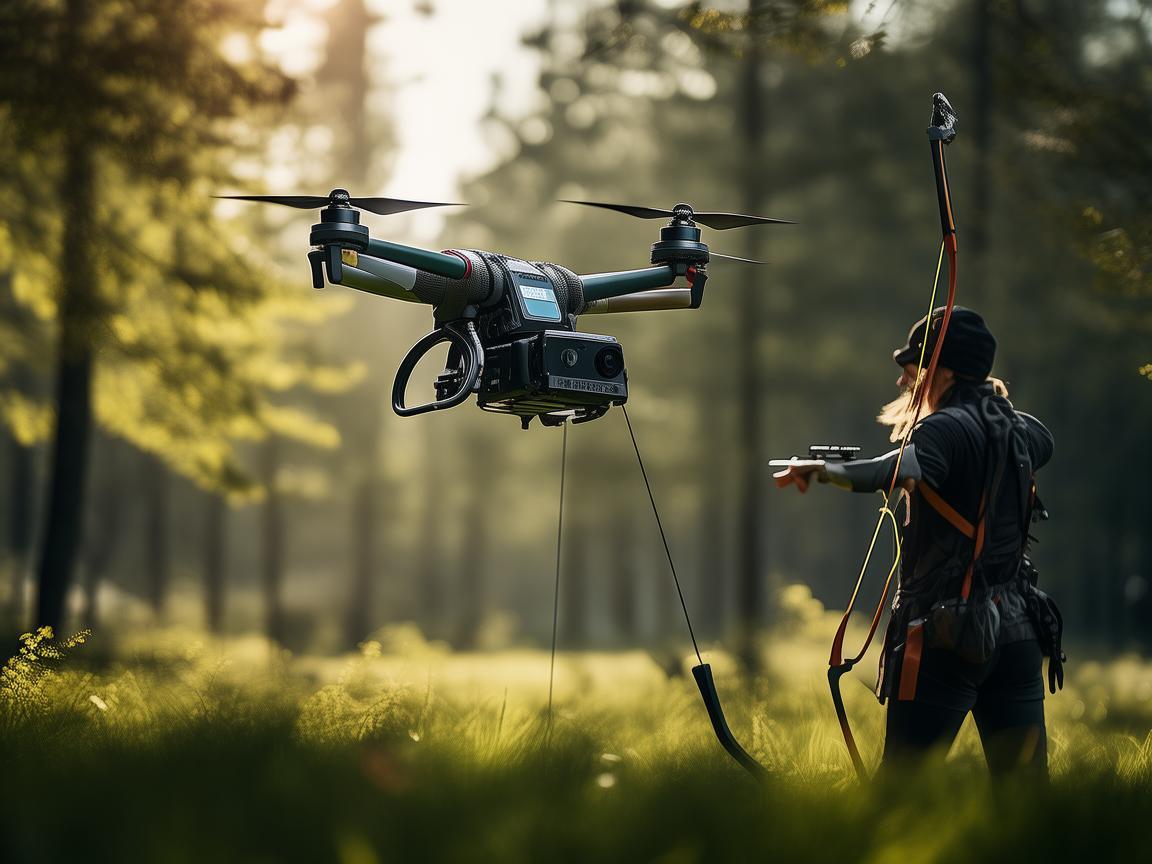 射箭运动中的无人机，精准定位与安全监控的挑战