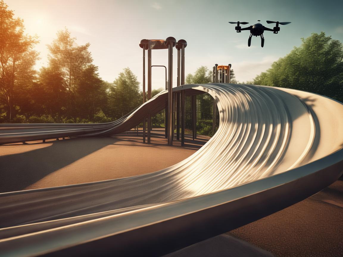 滑梯设计新视角，无人机在游乐设施安全监测中的应用