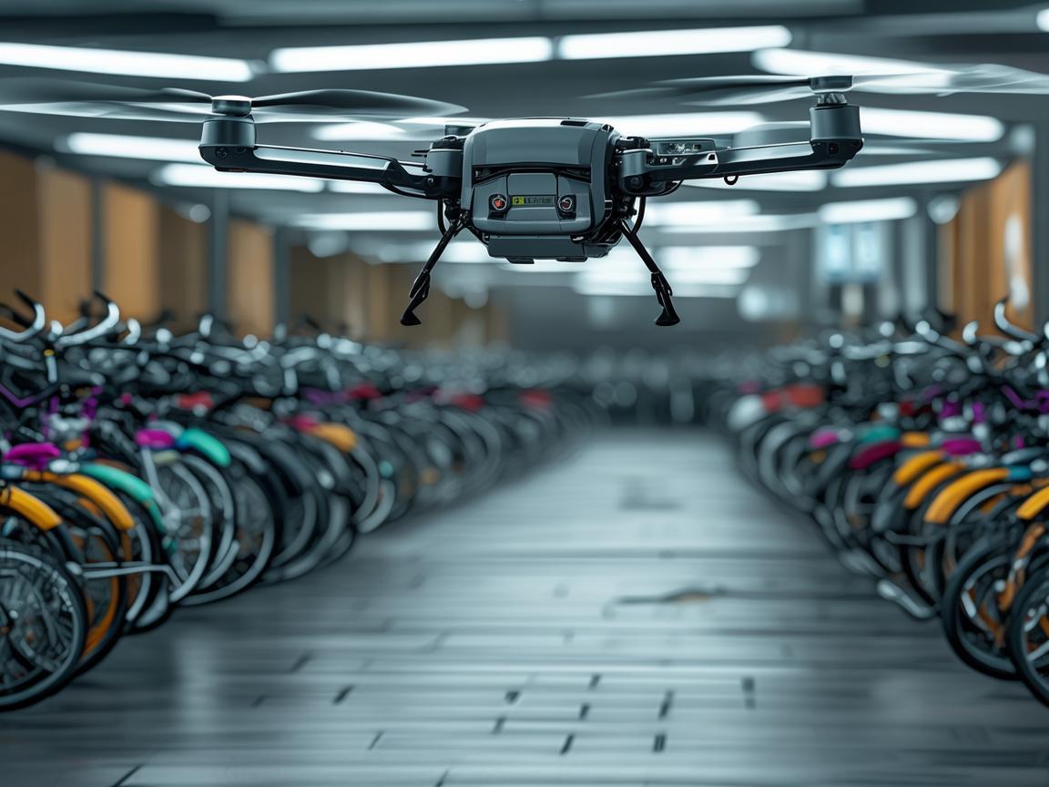无人机在自行车停车区管理中的精准定位与智能监控挑战