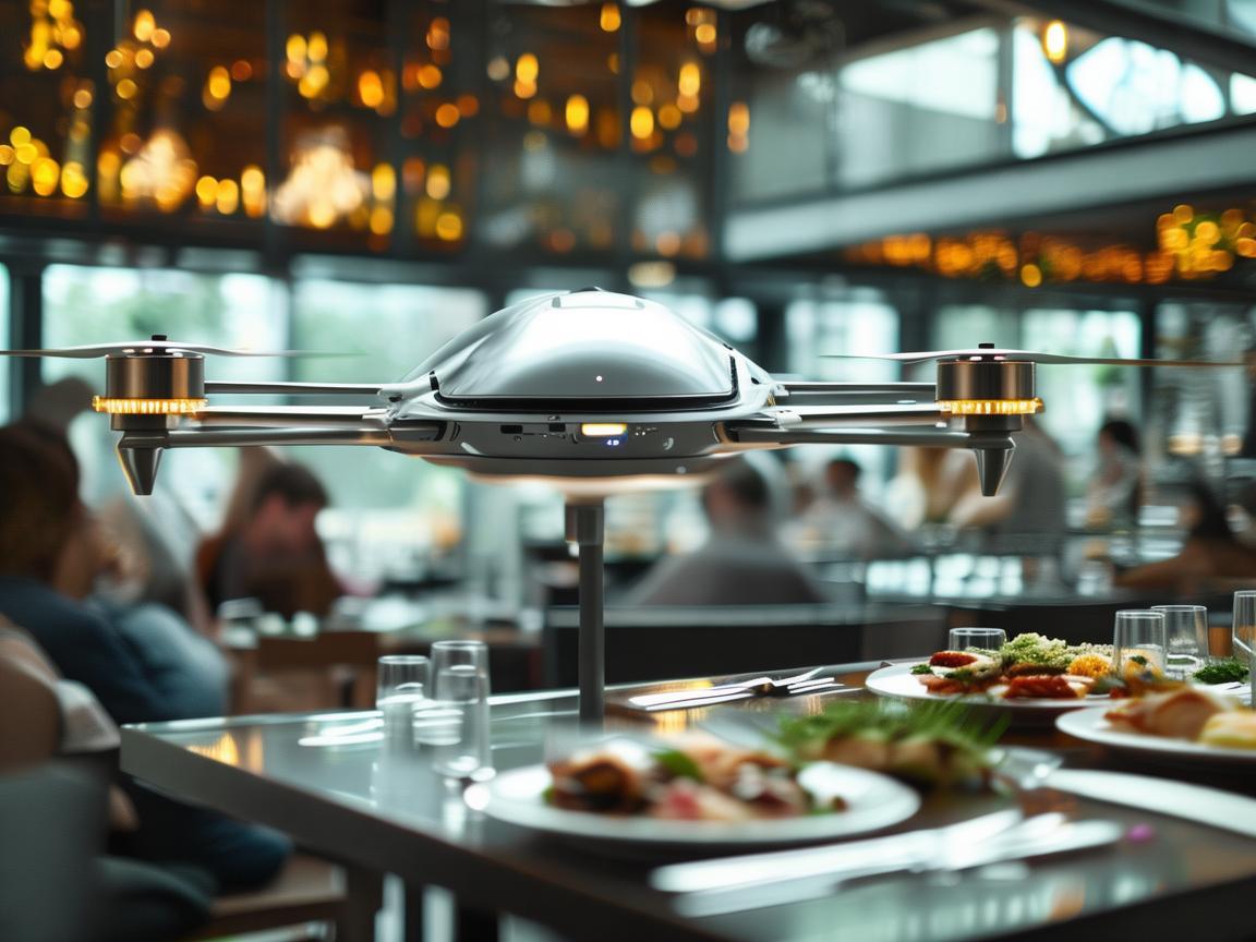 无人机服务员，未来餐饮业的安全与效率新篇章？