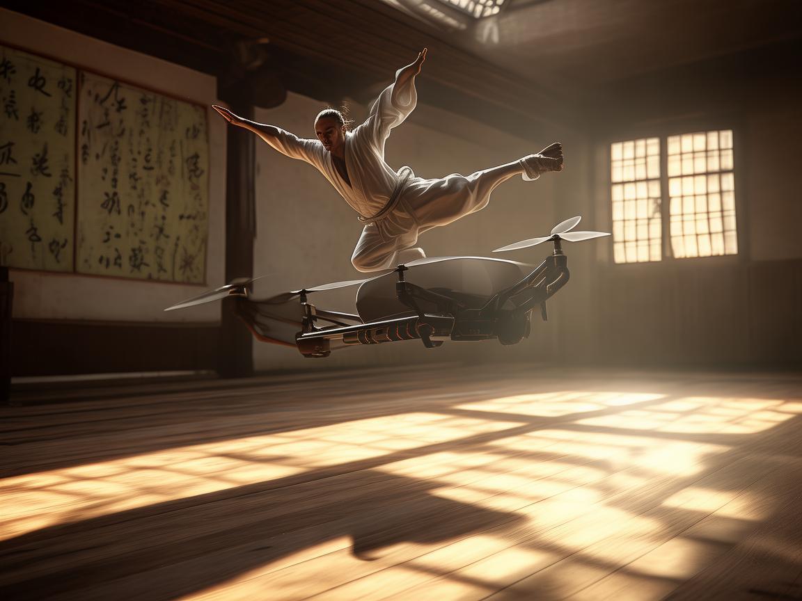 武术馆的空中守护者，无人机在武术训练中的安全监控应用？