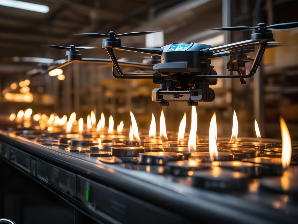无人机在蜡烛生产中的安全监控，如何实现精准定位与火焰监测？