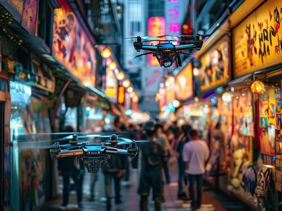 夜市动漫展，无人机如何实现精准定位与避障？