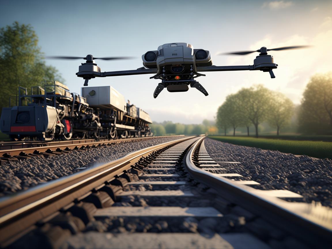 铁路铺轨机与无人机，如何实现精准高效的施工监测？