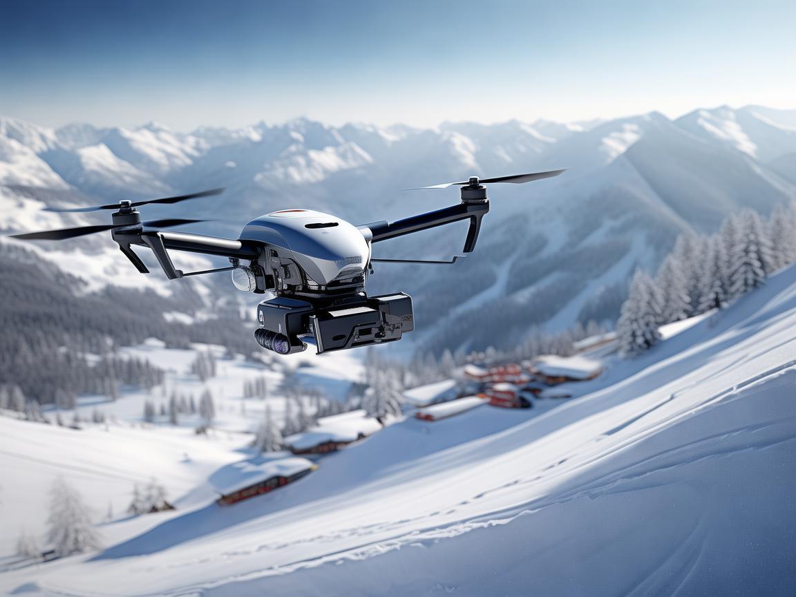 如何利用无人机技术优化滑雪场地的安全监控与维护？