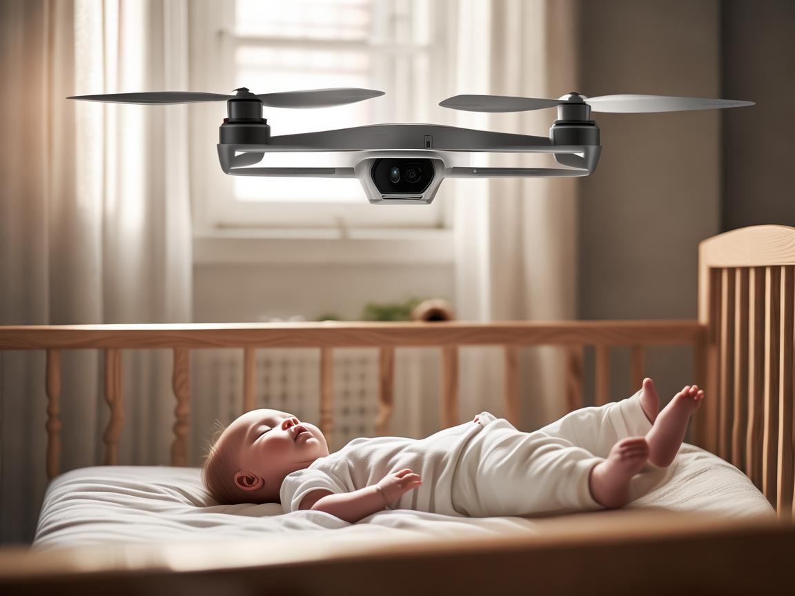 无人机在婴幼儿安全监护中的创新应用，如何安全地监控婴儿床？