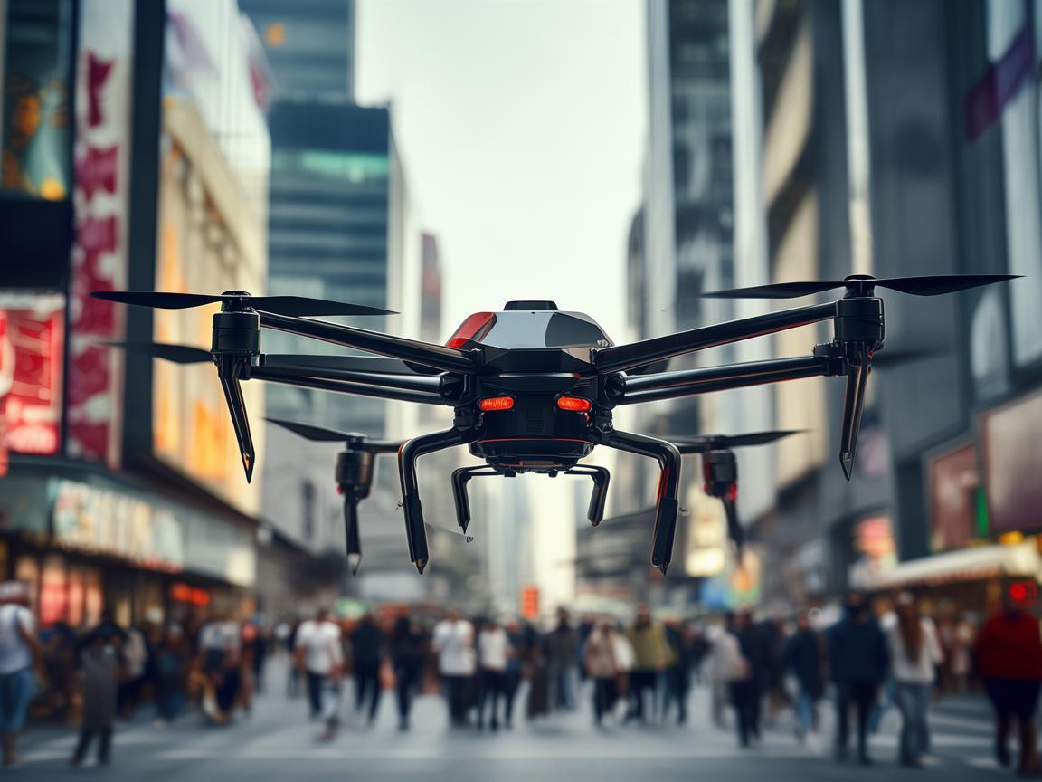 无人机在步行街广场的精准定位与避障技术挑战