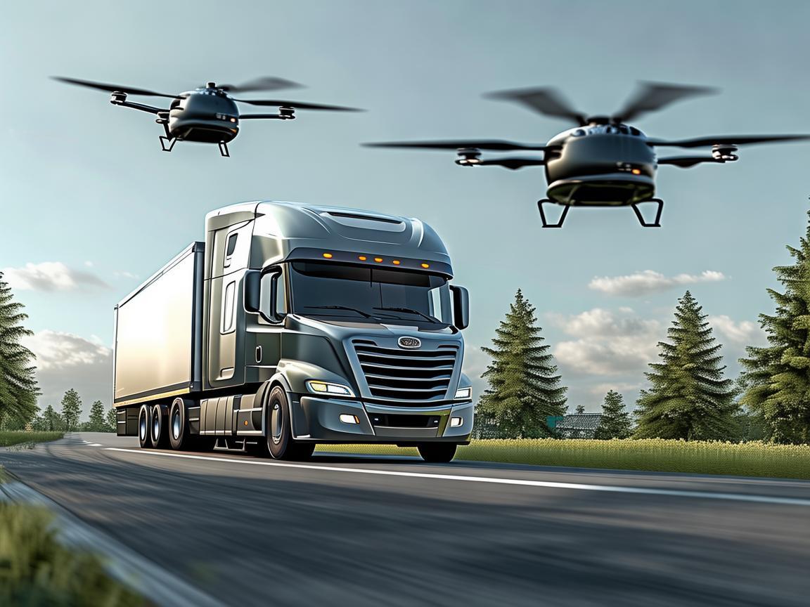 全挂牵引车在无人机物流运输中的安全与效率平衡,如何实现? 全挂牵引车在无人机物流运输中的安全与效率平衡,如何实现?