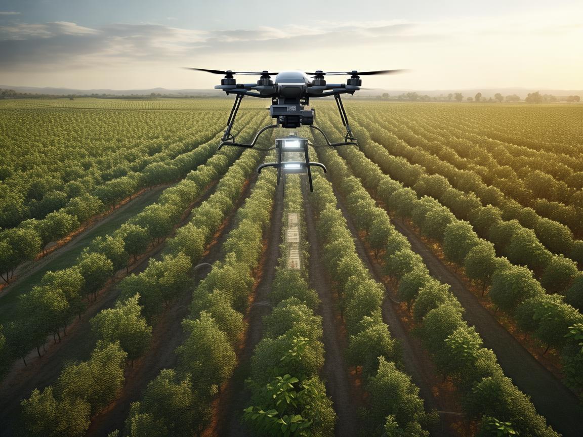 无人机在农业监测中的精准度挑战，如何克服杏仁作物监测的盲点？