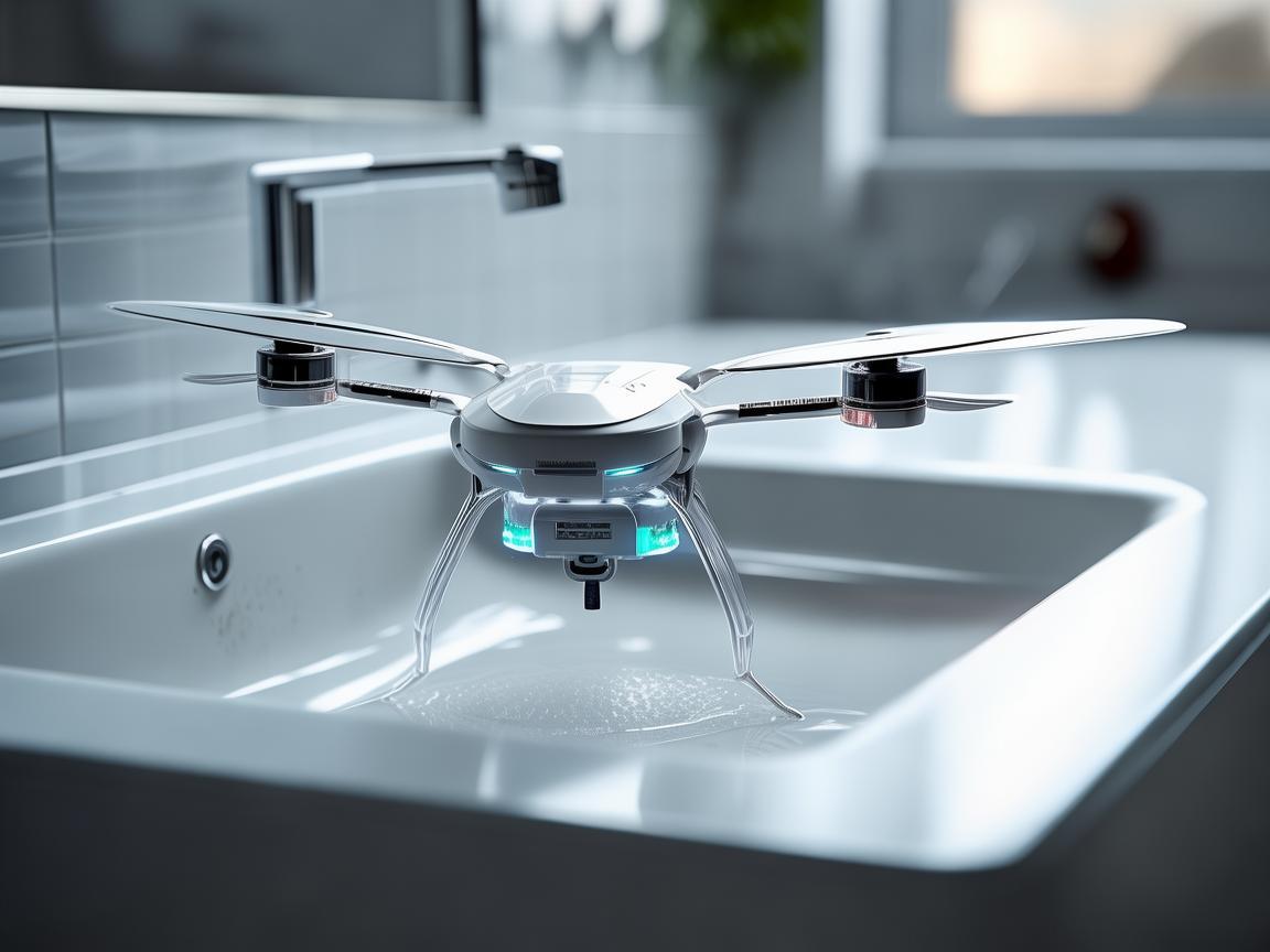 在洗手盆的清洁与维护中,无人机技术能扮演什么角色?