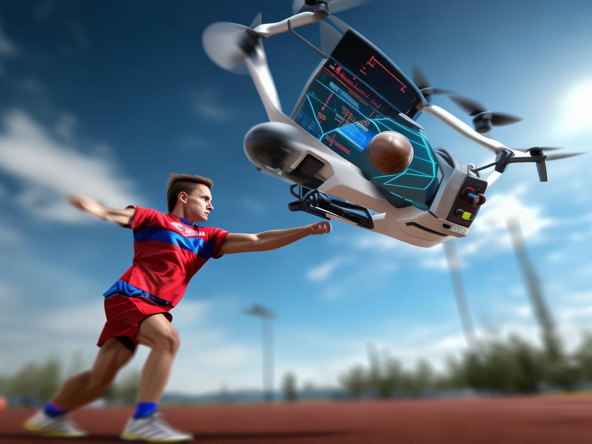 铅球投掷中的‘空中裁判’，无人机如何精准测量铅球落点？