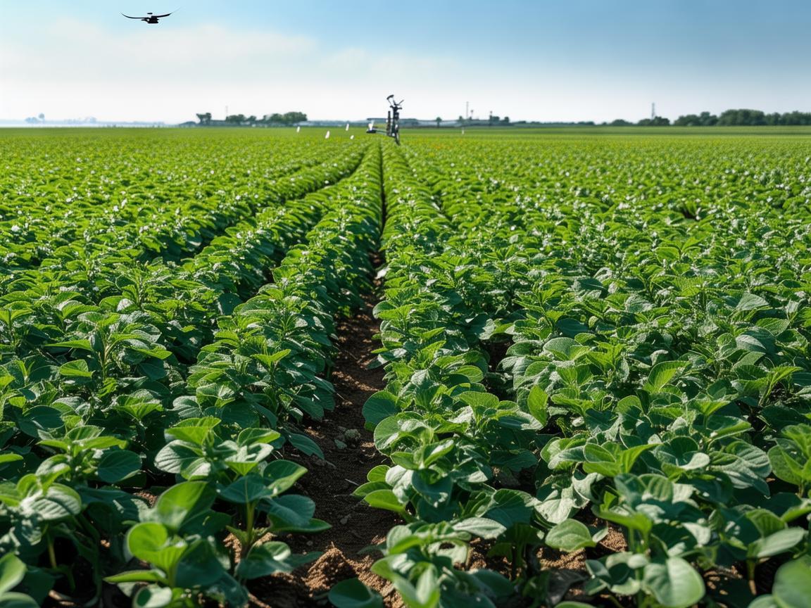 无人机在黄豆种植监测中的精准度挑战