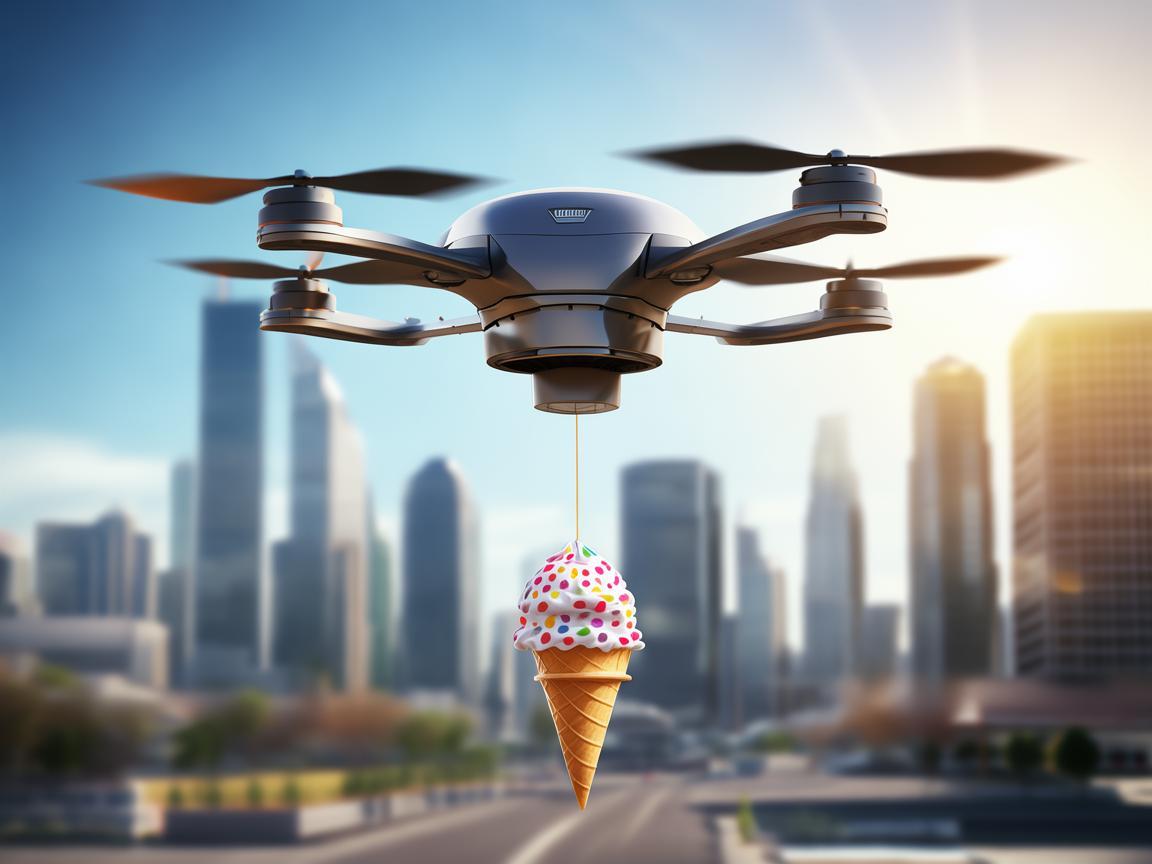 无人机送餐新纪元，冰淇淋的空中之旅安全吗？