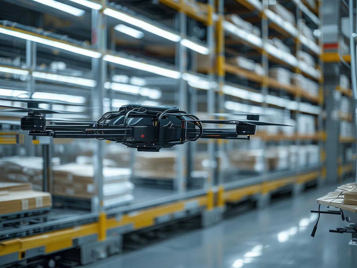 无人机在豆浆机生产线的自动化物流中的应用，如何实现高效、精准的物料配送？