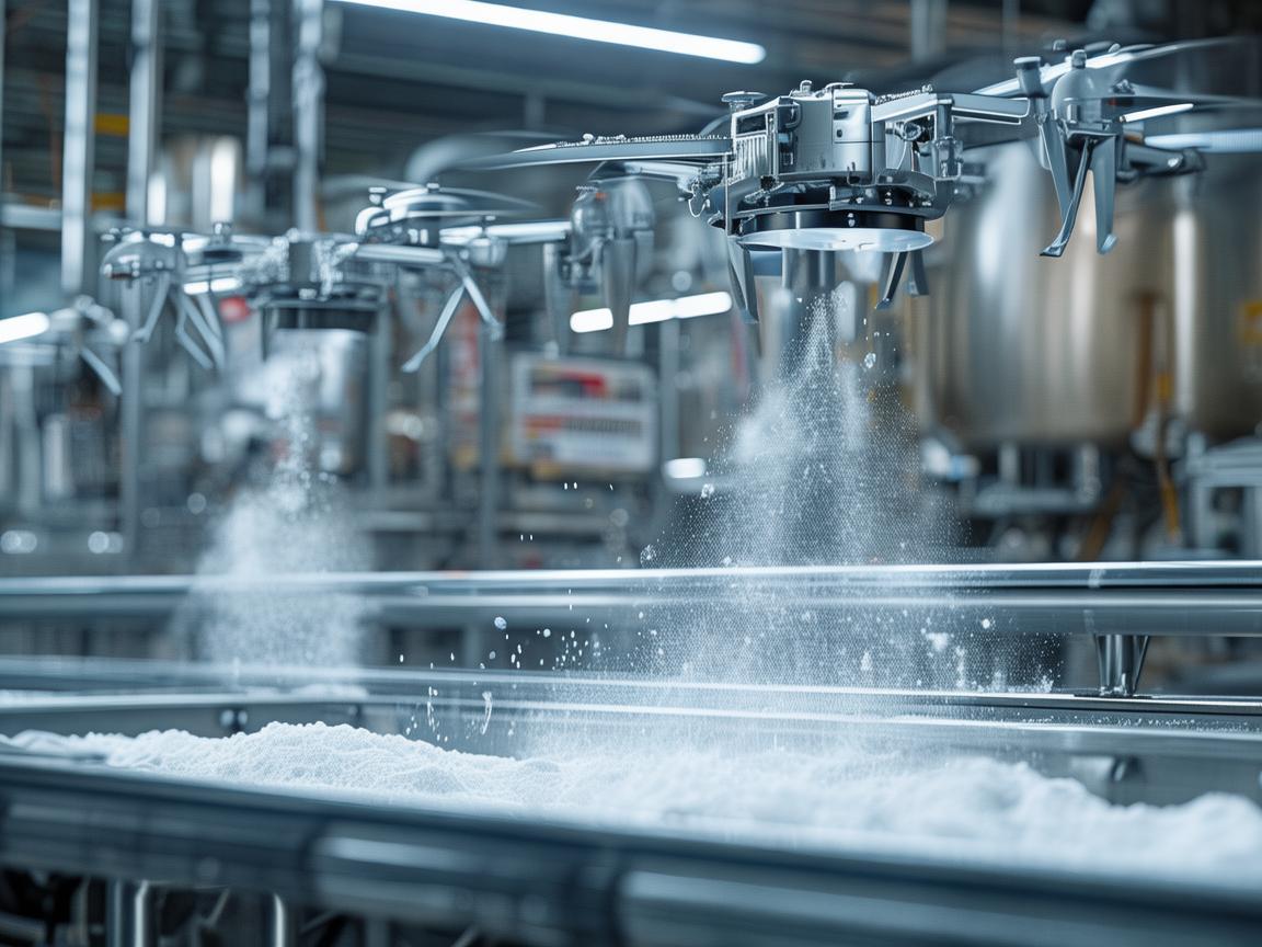 无人机助力洗衣粉工业生产新变革